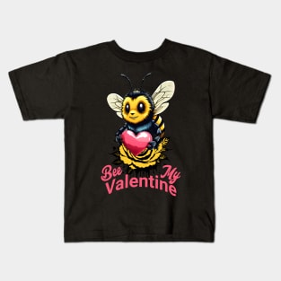 "Bee My Valentine" Buzzing Love T-Shirt 🐝💖 Kids T-Shirt